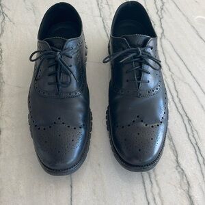 Men's Cole Haan ZeroGrand Lace Up Wingtip size 13 black leather oxfords.